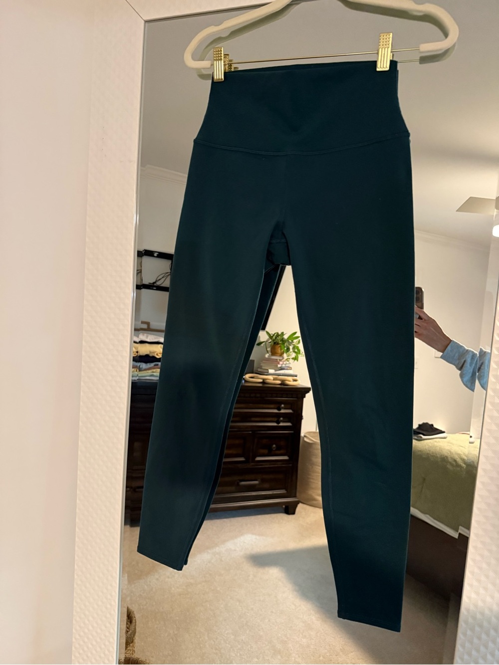 ALO Yoga High-Waist Leggings in Deep Green